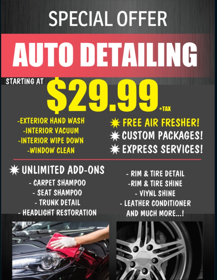 AUTO DETAILING - SPECIAL OFFER